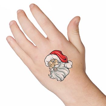 Weihnachtsmann mit Bart Tattoo