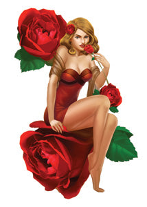 Scarlet Rose Babe Tattoo