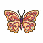 Schmetterling Fantasie Tattoo