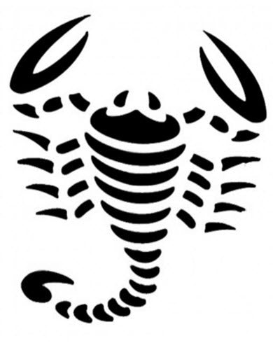 Scorpion Pochoir Pour Tatouage En Spray