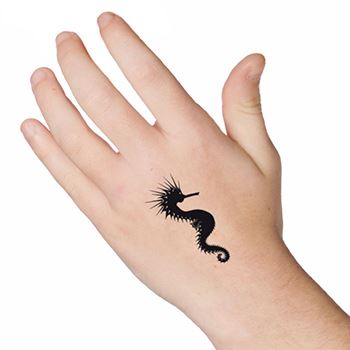 Ommgo Watercolor Seahorse Temporary Tattoos Stickers For Children  Hippocampus Tattoo Undersea Sea Fake Tatoos Body Art Arm Women - Temporary  Tattoos - AliExpress