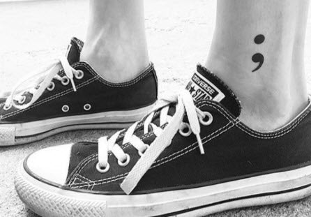 Semicolon Tattoo (2 tattoos)
