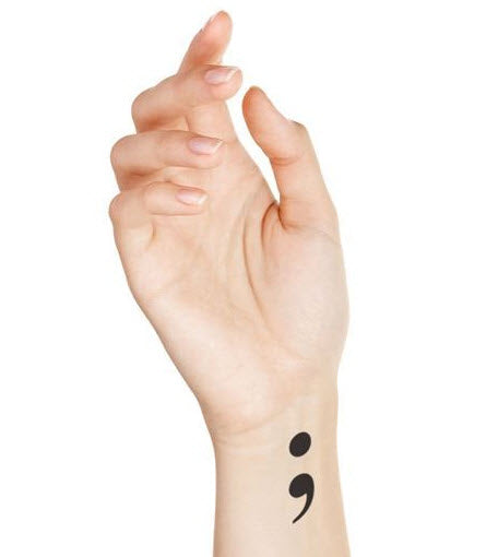 Point-Virgule Tattoo (2 tattoos)