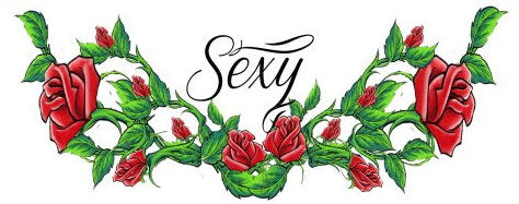Sexy Banda De Rosas Tatuaje
