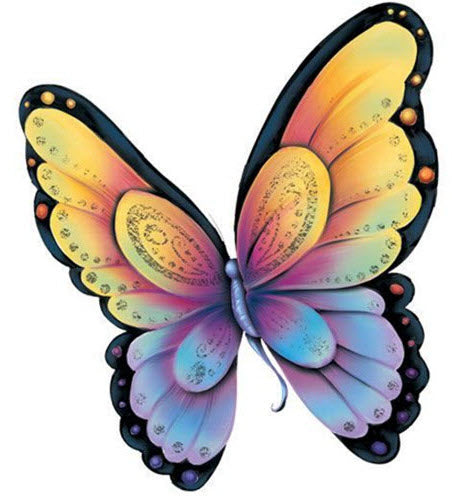 Farfalla Luccicante Tatuaggio Prismfoil