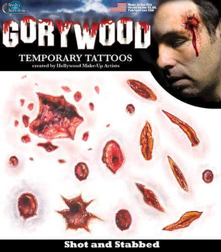 Disparo y Apuñalado - Gorywood Tatuajes