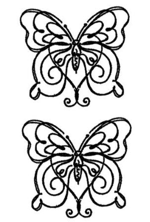 Einfache Schmetterlinge Tattoo