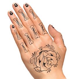 Skelet Hand Beenderen Tattoo
