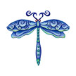 Small Blue Dragonfly Tattoo