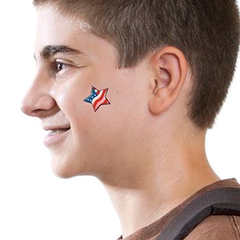 Kleine USA Stern Tattoo