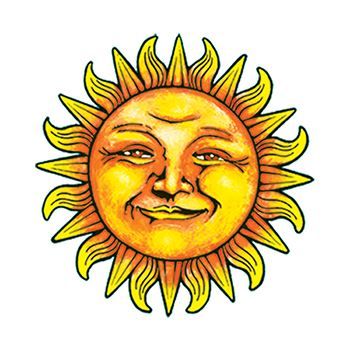 Gläckliche Sonne Tattoo
