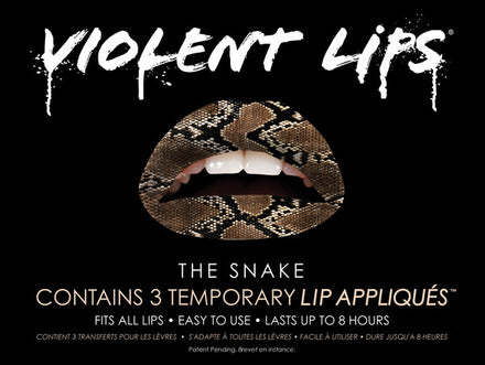 Snake Violent Lips (3 Lippen Tattoo Sets)