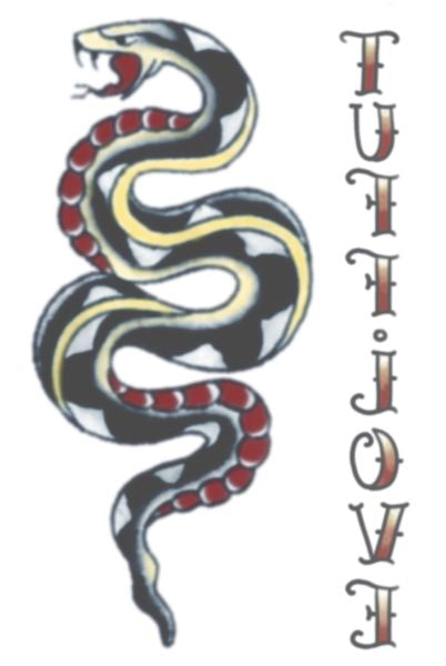 Serpent Tuff Love Tattoo