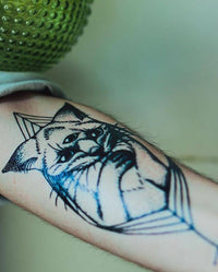 Gato Espiritual Tatuaje (3 tatuajes)