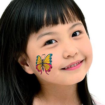 Tatuaggio Glitter Farfalla Primavera