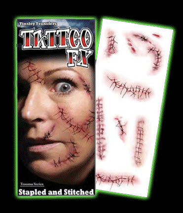 Stapled Stitched - Trauma Tattoos