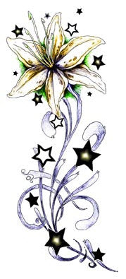 Tatuaje De La Flor Estrella
