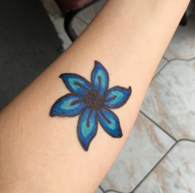 Stargazer Tatuagem de Caneta - Azul Escuro