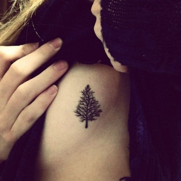 Face Dark Forest Tattoo on Shoulder - Best Tattoo Ideas Gallery