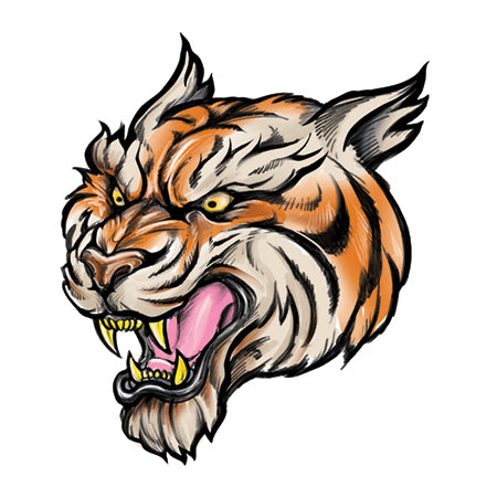 Tiger Inscap Drawing Tiger Face Drawing Tattoo