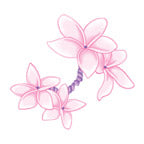 Subtle Pink Flowers Tattoo