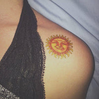 Tatuagem Sol Feliz