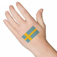 Schwedische Flagge Tattoo