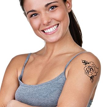 Douce Rose Tribal Tattoo