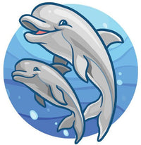 Swimming Dolphins Tattoo