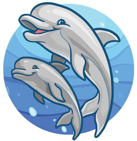 Tatuaggio Di Delfini Che Nuotano