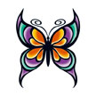 Prächtiger Schmetterling Tattoo