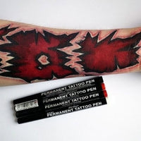Stargazer Tatuagem de Caneta - Vermelha
