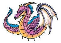Pink Dragon Tattoo