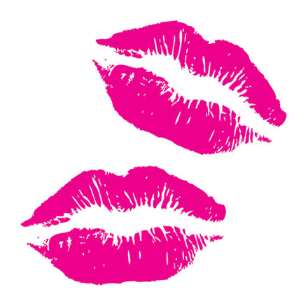 2 Lippenstift Kuss Marken Tattoo