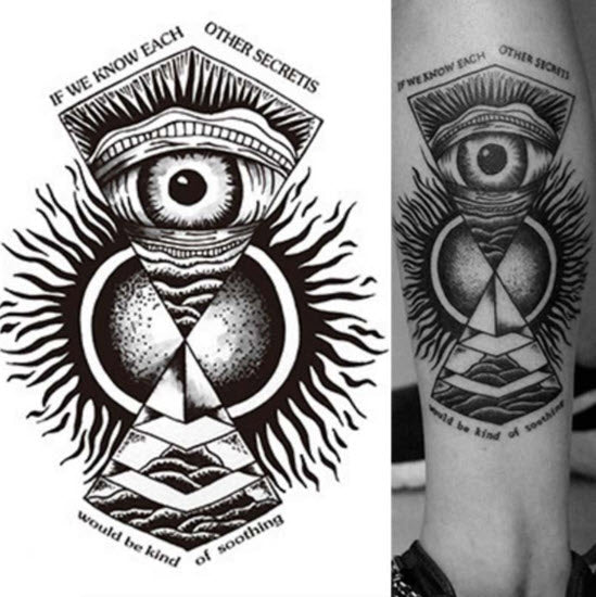 Tatuaggio Di Occhio Che Vede Tutto
