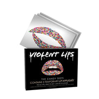 The Candy Dots Violent Lips (3 Conjuntos Del Tatuaje Del Labio)