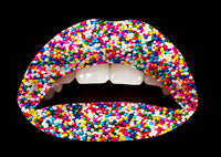 The Candy Dots Violent Lips (3 Lippen Tattoo Sätze)
