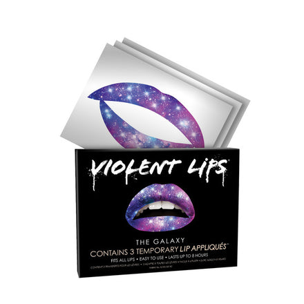 The Galaxy Violent Lips (3 Conjuntos Del Tatuaje Del Labio)