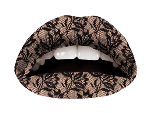 The Nude Lace Violent Lips (3 Sets Tattoos Lèvres)