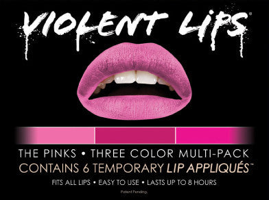 The Pinks Violent Lips (6 Sets Tattoos Lèvres)