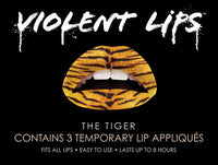 Tiger Violent Lips (Conjunto de 3 Tatuagens Labiais)