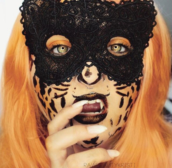 Leopardo Cazador Kit De Tatuaje Facial