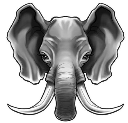Tough Tusks Elephant Tattoo