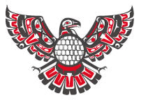 Tribal Adler Farbe Tattoo
