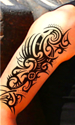 Tatuaggio Manica Elegante Tribale