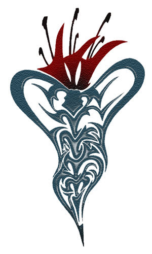 Tatuaggio Giglio DAmore Tribale