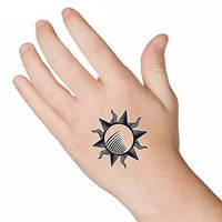 Sol Tribal - Tatuagem Brilhante