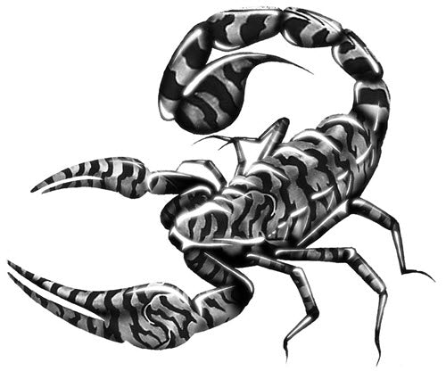 Tribal Tiger Scorpion Tattoo