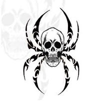 Tribal Spider Skull Tattoo