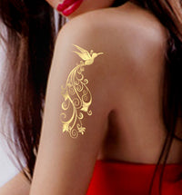 Tatuagens Paraíso Tropical Dourado